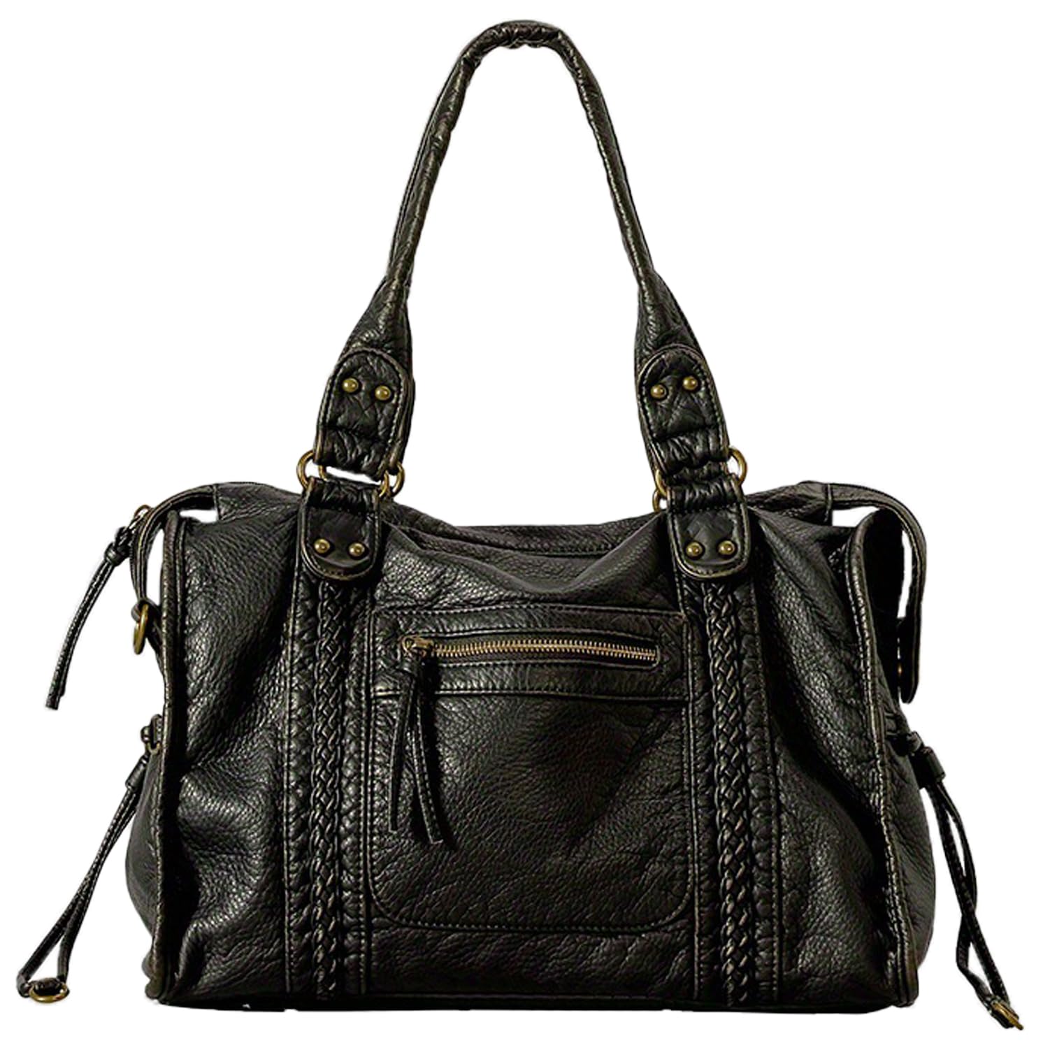 Liziblloy Women's City Bag Large Vintage Y2K Tote Bag Washed